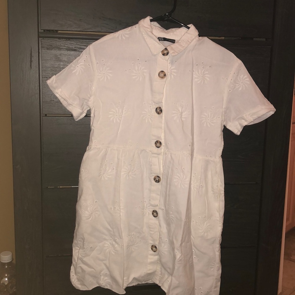 Zara White Short Dress
